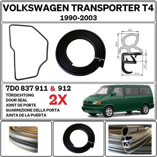 Guarnizione porta per vw - 2x,